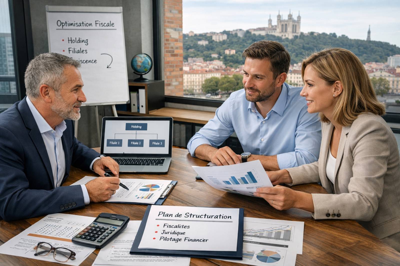 Consultation avec notre expert comptable pour structuration d'un groupe à Lyon