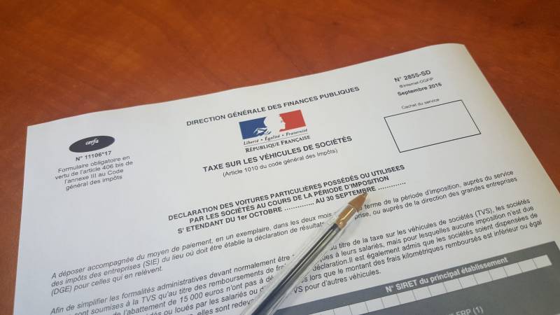 faire sa déclaration pour taxe voiture de société 2017 Lyon